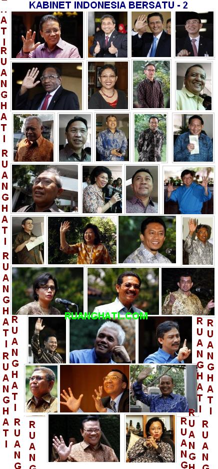 Menteri-Menteri Kabinet Indonesia Bersatu Part-2